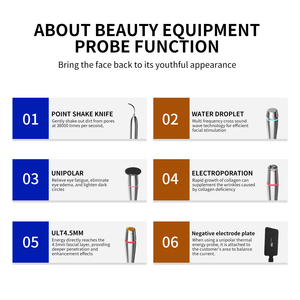 Brosse nettoyante faciale multifonctionnelle Anti-rides Raffermissant Liftant Régénération <span class=keywords><strong>de</strong></span> la peau Serrage des soins Équipement <span class=keywords><strong>de</strong></span> salon - Product Image 5