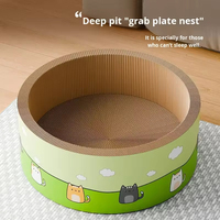 Griffoir-lit pour chat extra-large, durable, toutes saisons, en carton ondulé, résistant à l'usure et qui n'abîme pas les griffes