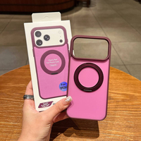 Coque de téléphone magnétique antichoc avec support rotatif à 360° et toucher soyeux pour iPhone 18 17 Pro Max 18 Pro 17 16 14 13 12 11