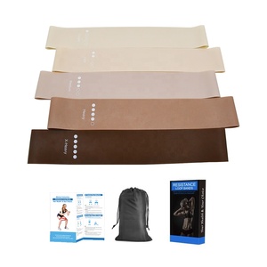 Set di 5 Fasce Elastiche in Latex con Logo Personalizzato, Bande per Yoga, Stretching e Fitness, per Allenamento in Palestra e a Casa - Product Image 2
