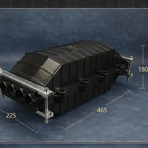Fiber Optic Cable Splice Closure 24 Cores 12/36/48/72/96/144 Cores Horizontal Cassette Cap Small Square Ftth