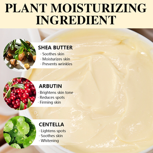 Großhandel OEM Probe Hyaluronsäure Stark Feuchtigkeitsspendende Organische Sheabutter Kollagen Arbutin Anti-Aging-Creme für Trockene Haut - Product Image 2