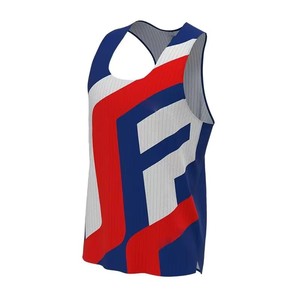 Débardeur de course unisexe sans manches pour marathon et entraînement longue distance, style color block multicolore personnalisable - Product Image 2