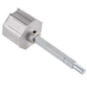 Embout réglable pour boîtier en aluminium de volet roulant avec pivot en acier, s'adapte facilement au tube, installation facile pour tube de 60/70 mm - Product Image 2