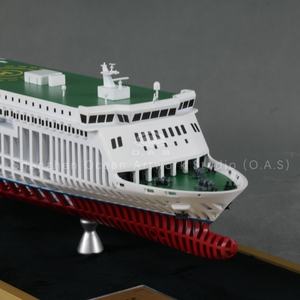 Modèle de navire à passagers fait à la main fabrication cadeau nautique personnalisé modèle de bateau de ferry de 63cm - Product Image 2