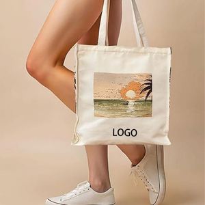 Bolsa de Lona con Estética Veraniega, con Bolsillo con Cremallera, Resistente, para el Trabajo, Gimnasio, Yoga, Playa - Product Image 6