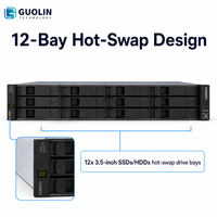 Lenovo ThinkSystem DE4800H 2U12 LFF, Sistema de Almacenamiento SAN Empresarial, Controlador Híbrido Flash Array Dual Activo