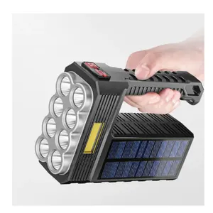 Hoch leistungs ultra helle LED tragbare Taschenlampe, Haushalts camping Langstrecken-Handlicht mit eingebauter Batterie