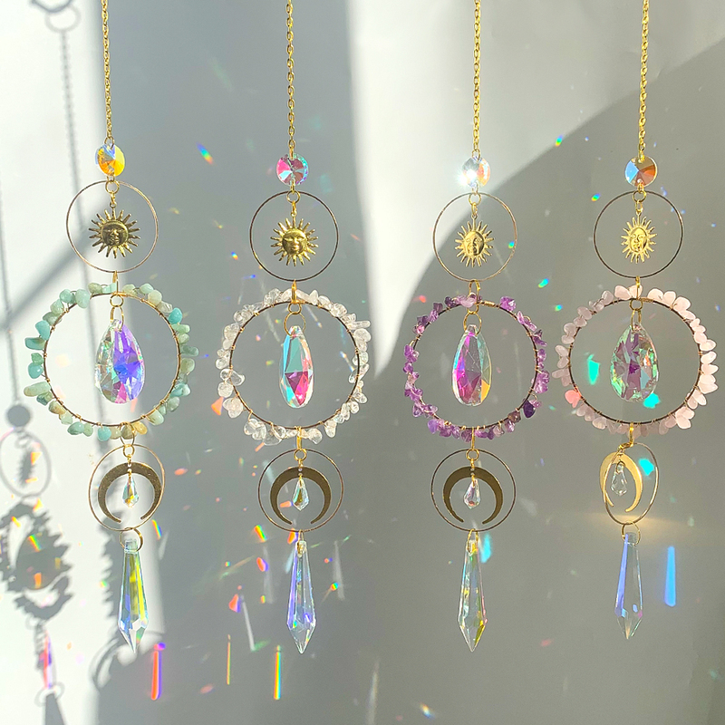 Wholesale Crystal Suncatcher Wind Chime Sun