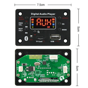 Vire không dây TWS Bluetooth 5.0 rảnh tay xe Kit MP3 Board giải mã FM Đài phát thanh TF USB 3.5mm AUX âm thanh MP3 mô-đun Máy nghe nhạc - Product Image 4