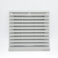 Grille de ventilation anti-poussière ABS à obturateur automatique pour ventilateur de refroidissement d'armoire électrique