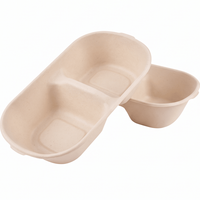 Groothandel Biologisch afbreekbare papieren wegwerp lunchboxen voor eten, cateringcontainers voor sushi, salade en noedels