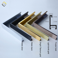 Taille personnalisée en gros maison décor aluminium métal cadre Photo barre suspendu cadre Photo moulage Extrusion profilés en aluminium
