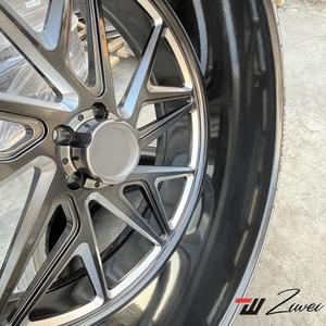 Ruedas de plato profundo negras forjadas ZW 8x170 para GMC Sierra 3500 <span class=keywords><strong>HD</strong></span> Hummer H2 Truck Deep cóncavo todoterreno 22 24 26 28 pulgadas llantas - Product Image 6