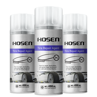 HOSEN Fabricant Produits d'entretien automobile Réparation de pneus d'urgence Mastic de réparation de pneus Spray de patch de pneu Liquide Supplément de réparation de pneus en caoutchouc