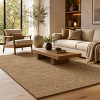 Tapis moelleux en peluche de couleur unie, 100% polypropylène, fond antidérapant, tapis de chevet, tapis de sol pour chambre à coucher, salon, décoration de la maison