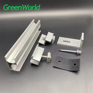 Système de fixation solaire à bas <span class=keywords><strong>prix</strong></span>, pince intermédiaire en aluminium - Product Image 6