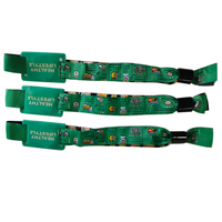 Multifunctionele RFID geweven polsband met aangepast logo, harde PVC RFID-tag voor toegangscontrole bij concerten