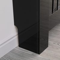 Meuble de salon blanc pour radiateur, cache-radiateur en MDF, cache-radiateur pour chauffage domestique, pour usage intérieur