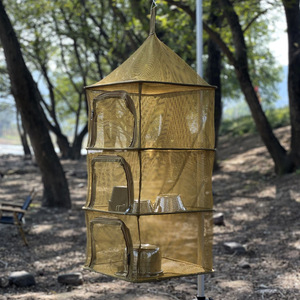 Panier de rangement multifonctionnel quatre couches pour camping, filet de séchage pliable d'extérieur – Prix usine - Product Image 5