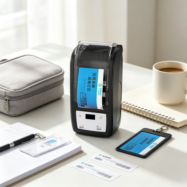 300DPI Thermal Barcode Label Printer Barcode Label Printer for Traceability Labels NFC Inspection Tags