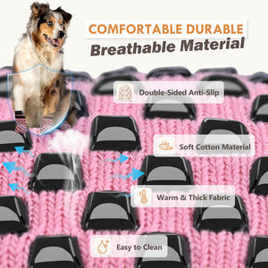 थोक पालतू सामान की आपूर्ति फैशनेबल गुलाबी आरामदायक गैर पर्ची पालतू कुत्ते मोजे - Product Image 4