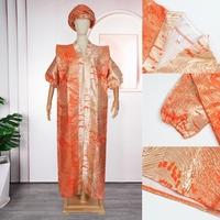 Robe Africaine Élégante en Gros pour Femmes, Broderie Musulmane, Boubou, Dashiki, Vêtements Africains, Tenue Ankara, Robe de Soirée