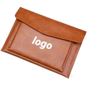 Promotion Office School Elegant Leather Protective Sleeve for Notebook & <b>A4</b> Documents Double Pocket School Bag - Product Image 1