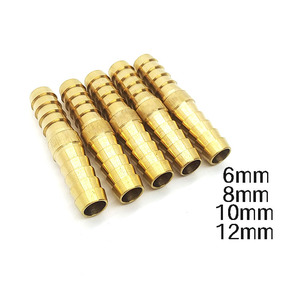 6/8/10/12mm <span class=keywords><strong>Brass</strong></span> ititting opopper agoagoda onnector brabed Pipe ititings <span class=keywords><strong>2</strong></span> <span class=keywords><strong>Way</strong></span> tratraight para Gcomo tubo - Product Image 2