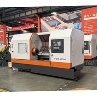 Centre de tournage CNC TCK63 GSK de haute précision, machine d'alimentation automatique à 2 axes, tour horizontal