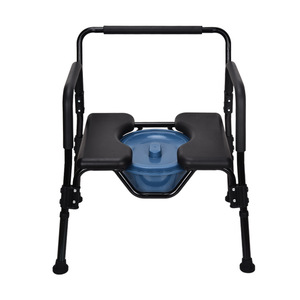 Commode Chair KDB602B01LT PU Aluminum Alloy <b>Portable</b> Toilet <b>Stool</b> For Elderly And Pregnant Women Shower Chair - Product Image 1