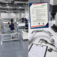 Transportador de Riel Circular para Ensamblaje de Componentes Electrónicos - Precisión de Repetición de ±0.05mm, Control PLC, Longitud Personalizada, Certificado CE