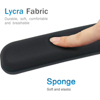 Tapis de jeu ergonomique en mousse à mémoire de forme, pour clavier, Support de poignet en caoutchouc, 1 pièce