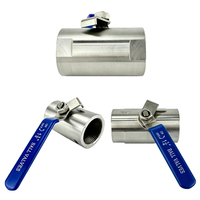 Robinet à bille professionnel en acier inoxydable 304, raccord interne BSPP, monobloc, 1 1/2 pouce, pour cuisine, meilleur prix