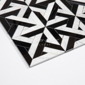 <span class=keywords><strong>Mosaico</strong></span> del secolo nuovo Design originale <span class=keywords><strong>mosaico</strong></span> in marmo bianco e nero pavimento a parete croce <span class=keywords><strong>mosaico</strong></span> in <span class=keywords><strong>pietra</strong></span> <span class=keywords><strong>naturale</strong></span> per cucina bagno - Product Image 3