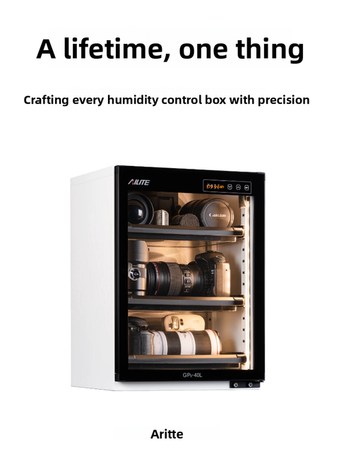 Elite 40L Moisture-proof Drying Cabinet for SLR Lenses Microphone Headsets Tea Storage