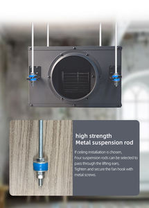 مروحة كهربائية صامتة بسرعتين من FULUDE، 220 فولت 50 هرتز، وزن 5.5 كجم، ضمان لمدة سنة، قطر 100 مم - Product Image 4