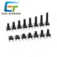 Interrupteur Tactile Vertical 6*6*4.3 4P DIP pour Électronique 6X6X5 5.5 6 6.5 7 9 20H 6*6*9