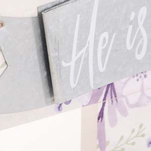 ศิลปะไม้กางเขนสีขาวขนาด11x18สำหรับตกแต่ง - Product Image 3