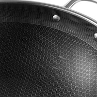 Wok en acier inoxydable 304 à 3 couches, texture nid d'abeille écologique, intérieur anti-rayures, 20L/18L, pour gaz, vente en gros usine
