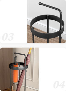 HJH549 <span class=keywords><strong>Portaombrelli</strong></span> Moderno <span class=keywords><strong>in</strong></span> <span class=keywords><strong>Ferro</strong></span> <span class=keywords><strong>Battuto</strong></span>, Design Creativo, Supporto da Terra per Casa e Hotel, Lusso Leggero - Product Image 6