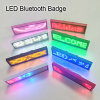 Blinkendes LED-Namensschild APP-Steuerung LED-Typenschild Preis schild Scrolling Magnetic Pin Badge Digital programmier bares LED-Namensschild