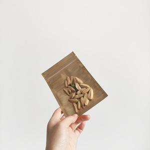 Sac refermable <span class=keywords><strong>plat</strong></span> à trois côtés, petit, mini, <span class=keywords><strong>de</strong></span> qualité alimentaire, avec motif <span class=keywords><strong>de</strong></span> rayures sur le devant et dos transparent - Product Image 5