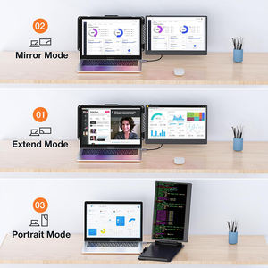 Nouveauté 2025 S1 Double écran pour PC 14 pouces FHD 1080P Écran d'extension pour ordinateur portable compatible <span class=keywords><strong>Mac</strong></span> <span class=keywords><strong>OS</strong></span> - Product Image 3