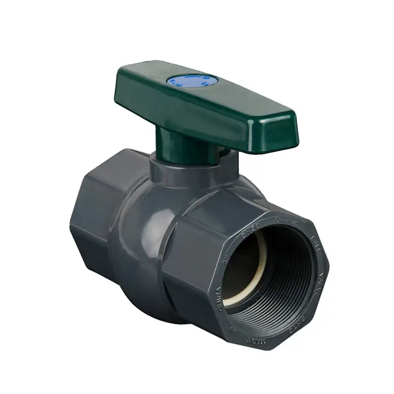High quality plastic gate valve plastic pvc Middle East 1/2"-4" size black ball valve with best service