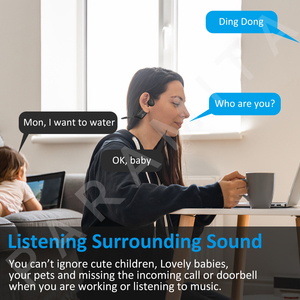 R8 Bone Conduction for Bluetooth Headphones Wireless IPX6 Waterproof Sports Headset MIC for Work Running BT5.3 <strong>LED</strong> <strong>Battery</strong> - Product Image 2