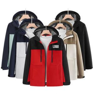 OEM ODM 3 in 1 <b>Waterproof</b> Winter Windbreaker Softshell Outdoor <b>Warm</b> Jacket Mountaineering Hiking Camping Windproof Coat - Product Image 2
