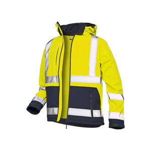Chaqueta de seguridad de poliéster con flash LED impermeable reflectante de alta visibilidad ANSI Clase 1 para hombres de alta calidad para trabajos de construcción de invierno - Product Image 2