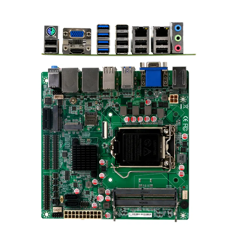Zeroone 고성능 AIO H510 Mini-ITX PC 마더보드 지원 10 세대/11 세대 i3 i5 i7 CPU 듀얼 채널 DDR4 메인보드