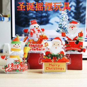 Adorno Navideño Eléctrico Animado de Acrílico con Figura de Santa Claus o Muñeco de Nieve, Decoración para Interiores, Sala de Estar, Regalo para Niños - Product Image 3
